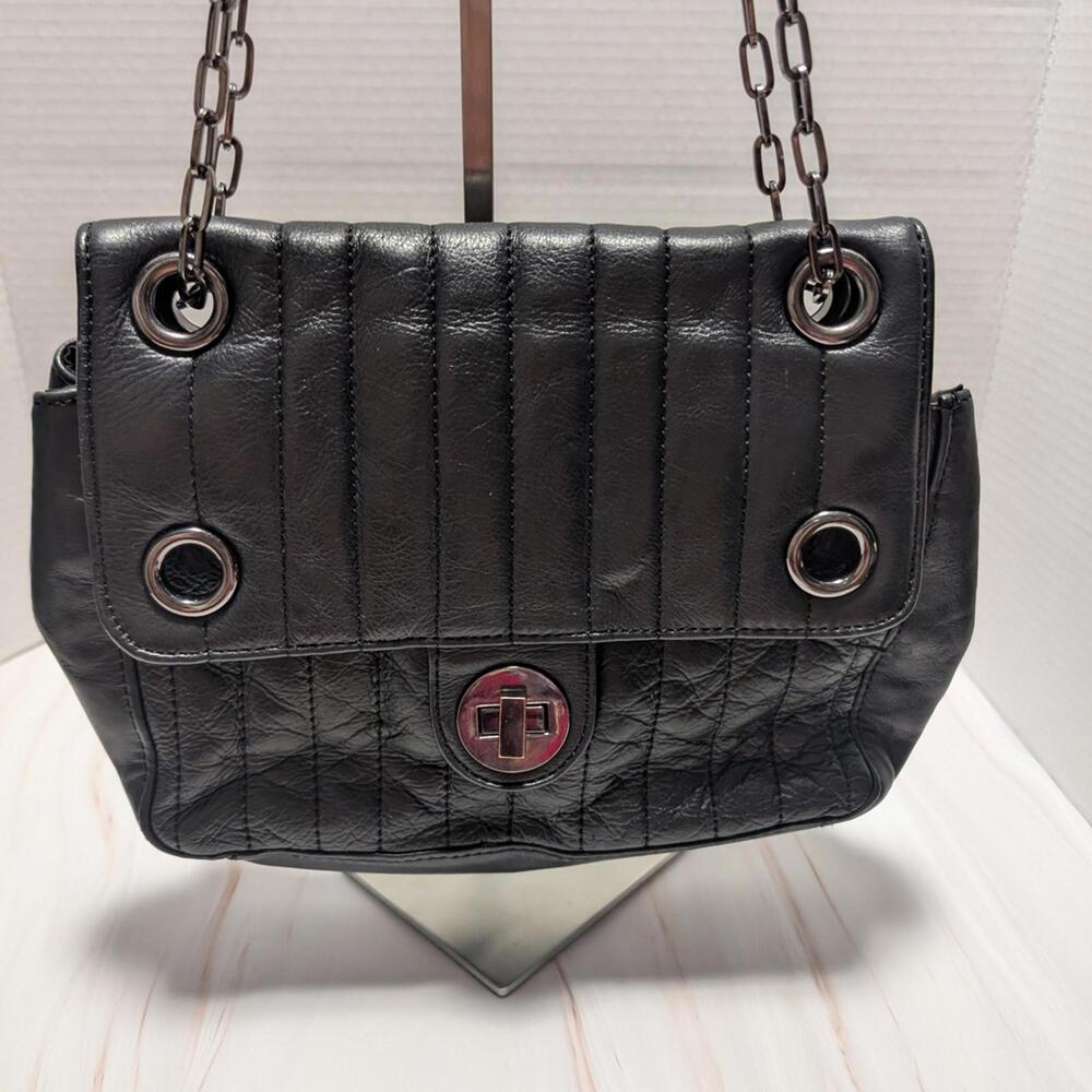 Elegant Black Quilted Shoulder Bag